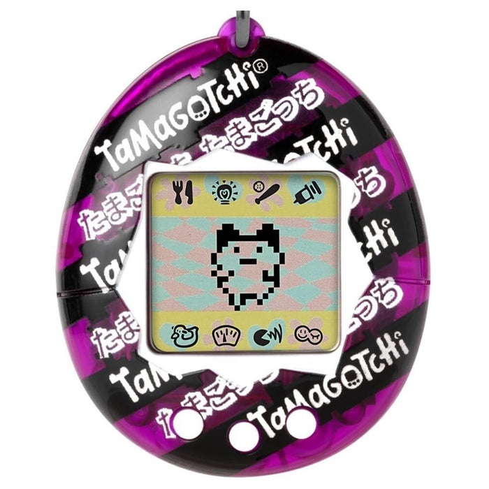 Tamagotchi Gen 1 Purple and Black Stripes Virtual Reality Pet