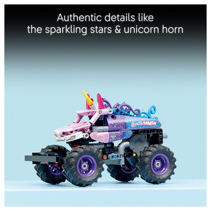 LEGO Technic Monster Jam Sparkle Smash Pull-Back Vehicle Building Set