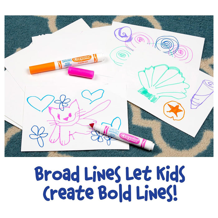 Crayola Ultra-Clean Washable Broad Line Markers (8 Pack)