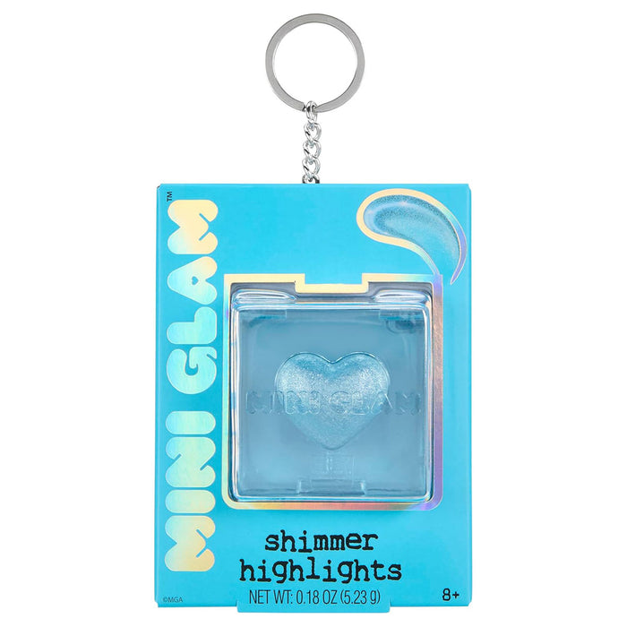 Mini Glam Cube Shimmer Highlights Vibe Check Keychain