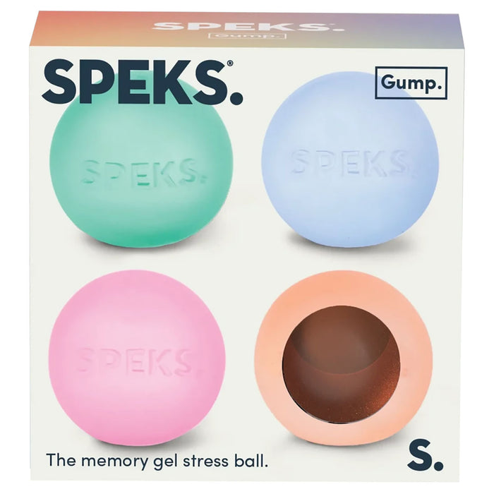 Speks Gump Mini Memory Gel Stress Ball (4 Pack)