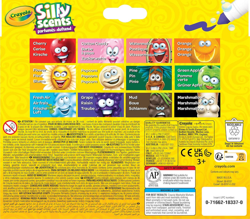 Crayola Silly Scents Broad Line Markers (12 Pack)