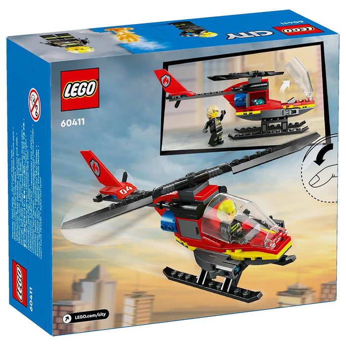 LEGO City Fire Rescue Helicopter Building Set
