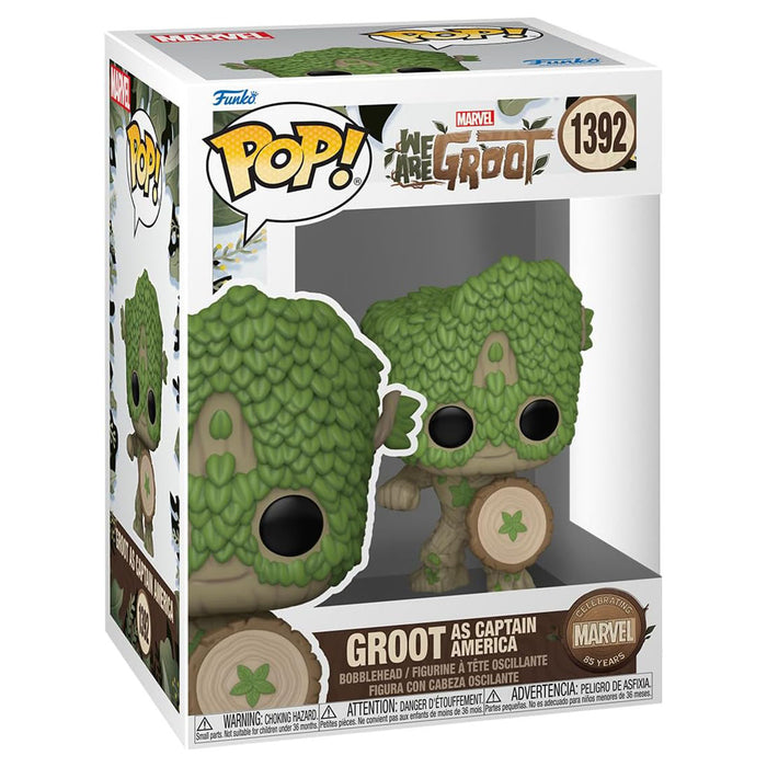 Funko Pop! Marvel: We Are Groot: Groot as Captain America Vinyl Figure #1392