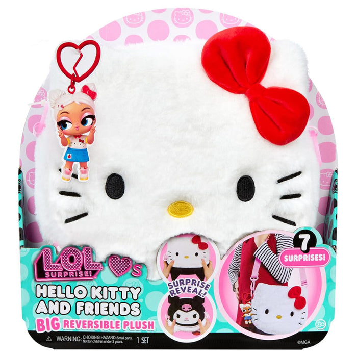 L.O.L. Surprise! Loves Hello Kitty and Friends BIG Reversible Plush (styles vary)