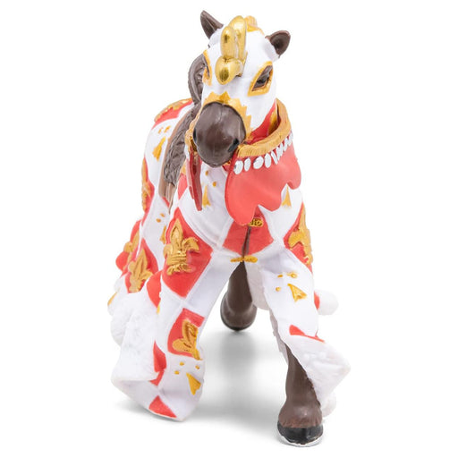 Papo White Horse Fleur-de-Lys Figure