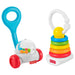 Fisher-Price Corn Popper Rattle & Rock-A-Stack Clacker Newborn Classics 