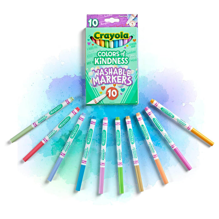 Crayola Colors of Kindness Washable Markers (10 Pack)