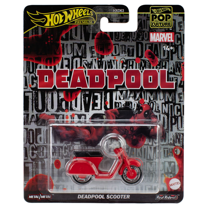 Hot Wheels Premium Pop Culture Marvel Deadpool Scooter