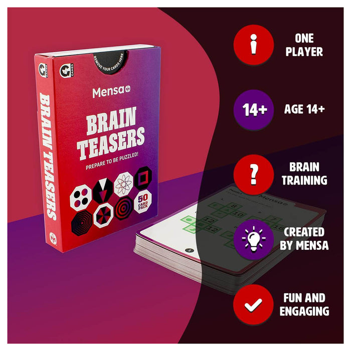 Mensa Brain Teasers Card Game