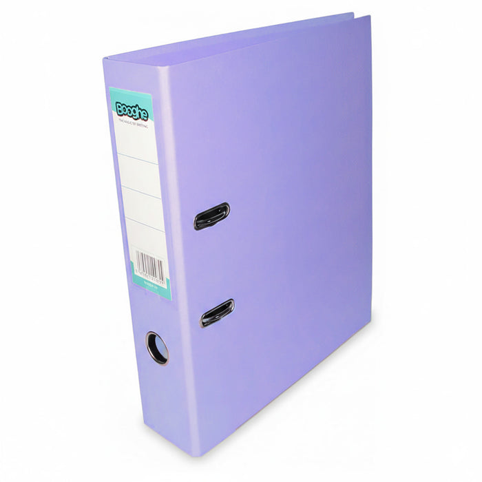 Lever Arch A4 Files Assorted (Sky Blue, Pink, Lavender, Aquamarine) 4 Pack 