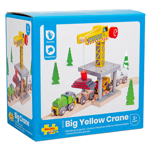 Bigjigs Rail Big Yellow Crane Railway Accessory