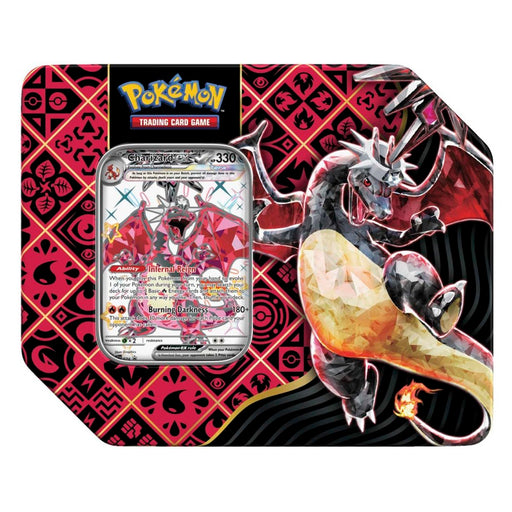 Pokémon Trading Card Game: Scarlet & Violet 4.5: Paldean Fates Charizard Tin (5 Booster Packs)