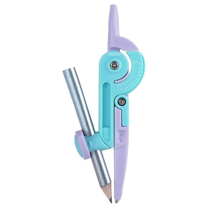 Self-centring locking compass with safety point