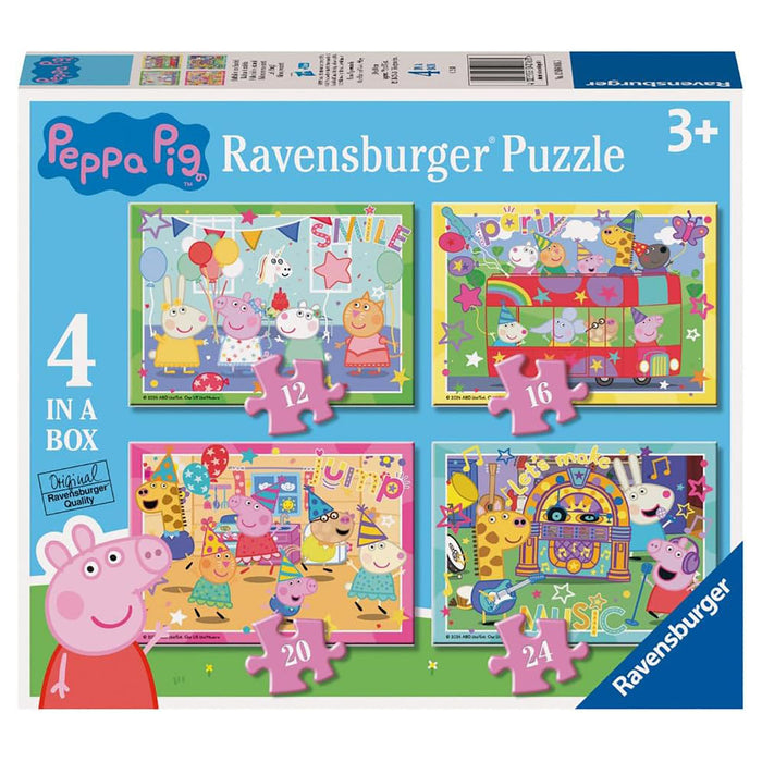 Ravensburger Peppa Pig Let's Party 4 in a Box Jigsaw Puzzles