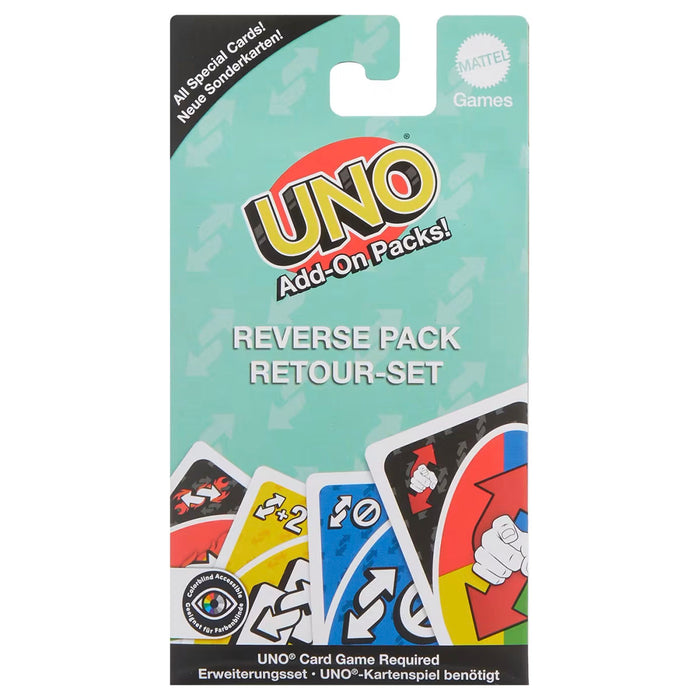 Uno Reverse Pack Reverse Skip Card UNO Add-On Packs: Reverse Pack Cards — Booghe