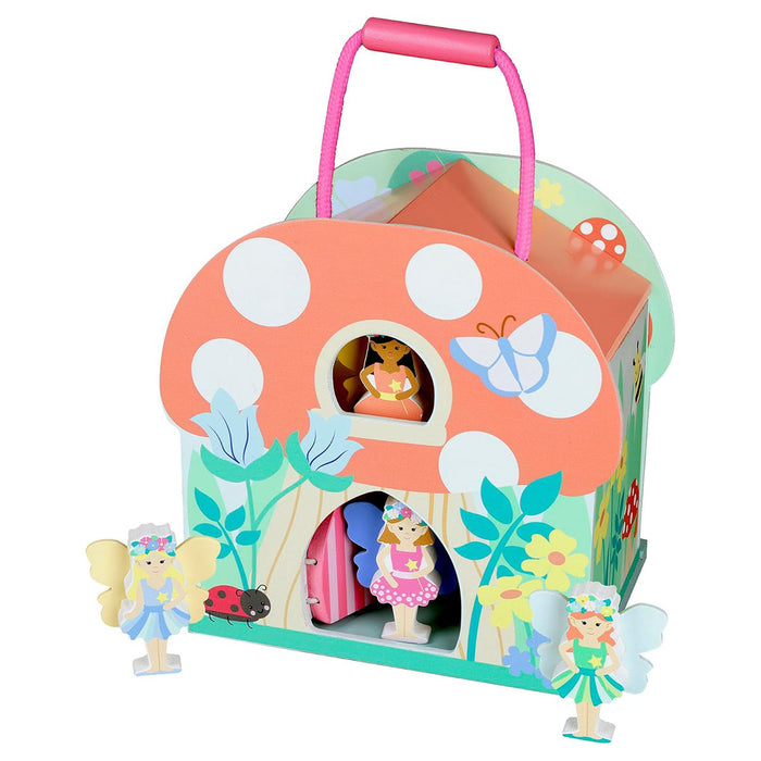Orange Tree Toys Wooden Fairy House Play Set