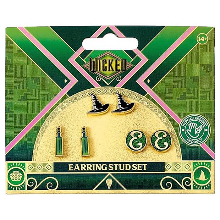 Wicked Elphaba Earring Stud Set 