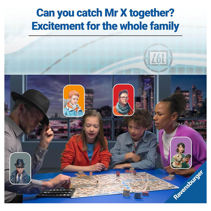 Scotland Yard: The Thrilling Hunt for Mr. X Across London Board Game