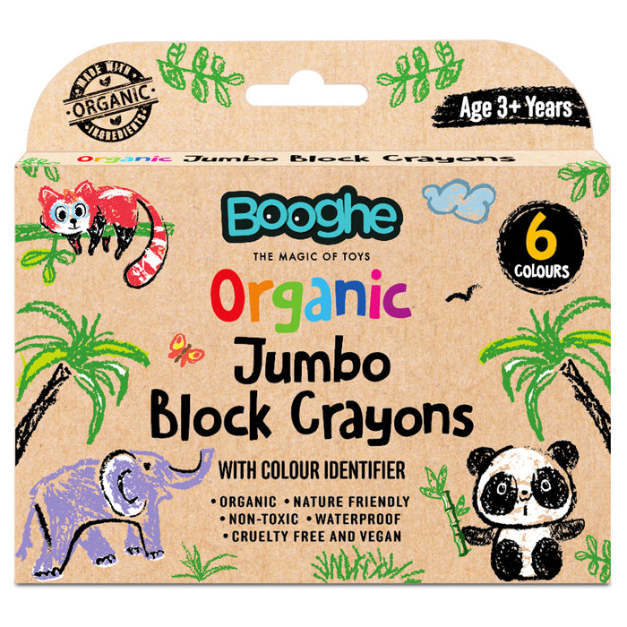 Kid’s Crayons Jumbo Block Shape - Organic (Pack of 6)