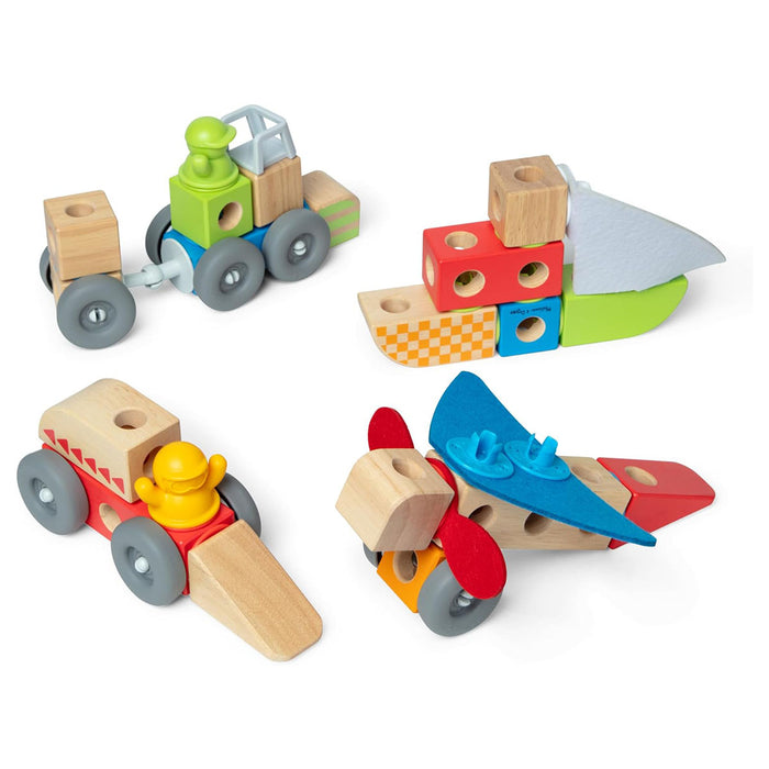 Melissa & Doug Blockables Vehicles Building Set