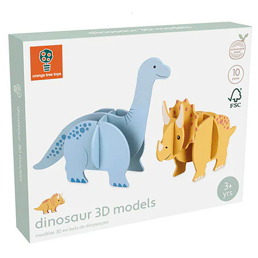 Orange Tree Toys Wooden Dinosaur 3D Models