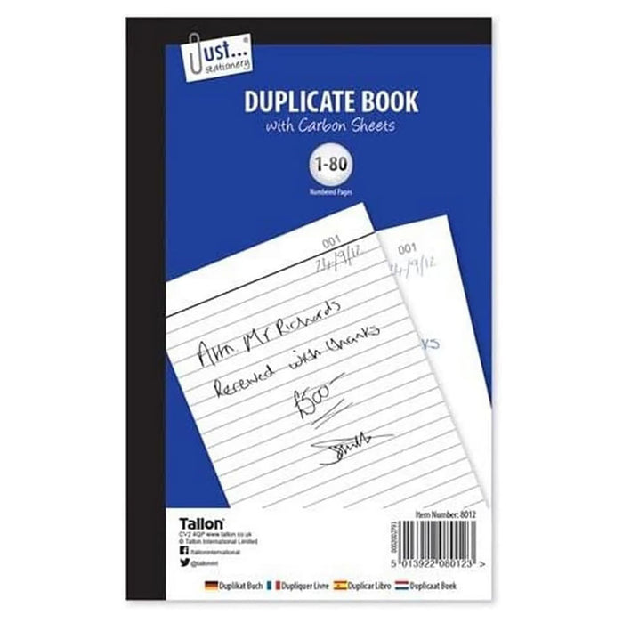 Duplicate Book - Full Size 80 sets