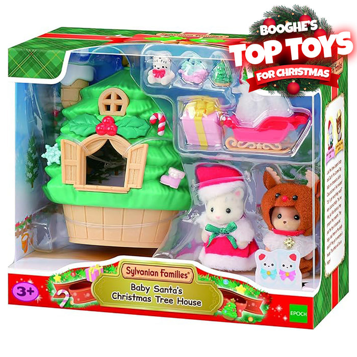 Sylvanian Families Baby Santa's Christmas Tree House Playset