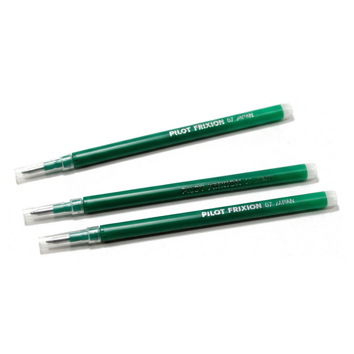 Pilot FriXion Ball & FriXion Ball Clicker M Green Refill (3 Pack)