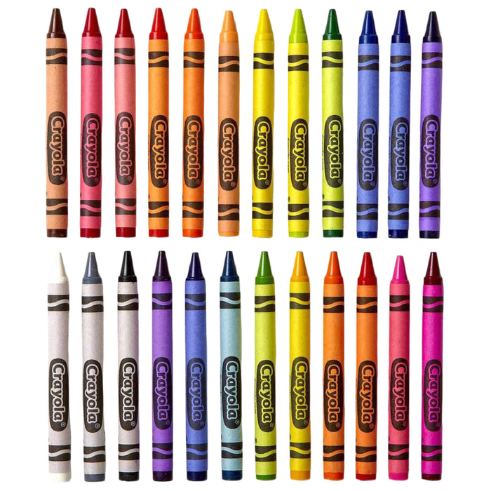 Crayola 12 Super Tips Markers, 12 Coloured Pencils & 24 Crayons Bundle