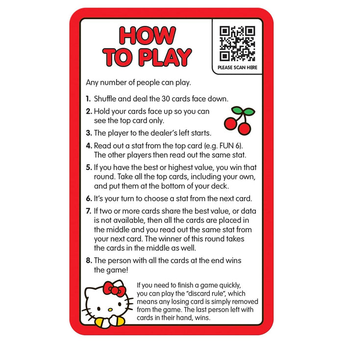 Hello Kitty Top Trumps Specials Card Game