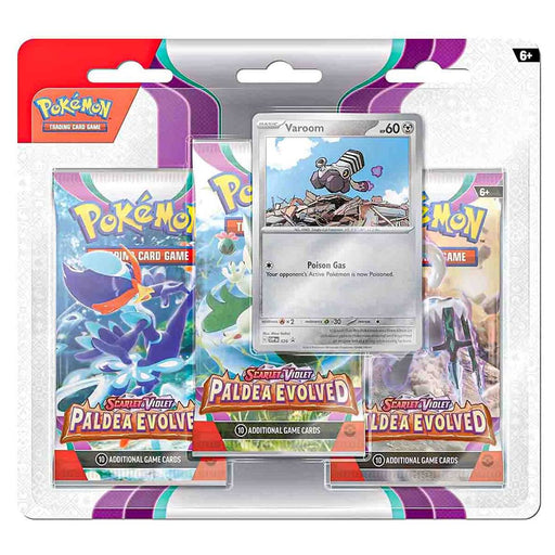 Pokémon TCG: Scarlet & Violet 2: Paldea Evolved 3-Pack Booster Varoom