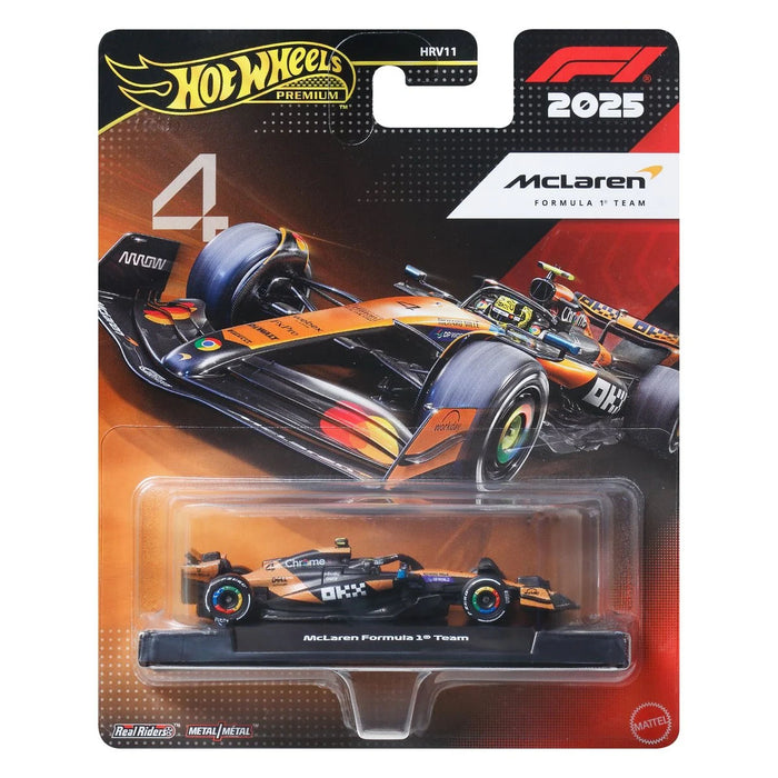 Hot Wheels Premium F1 2025 Mclaren Formula 1 Team Car
