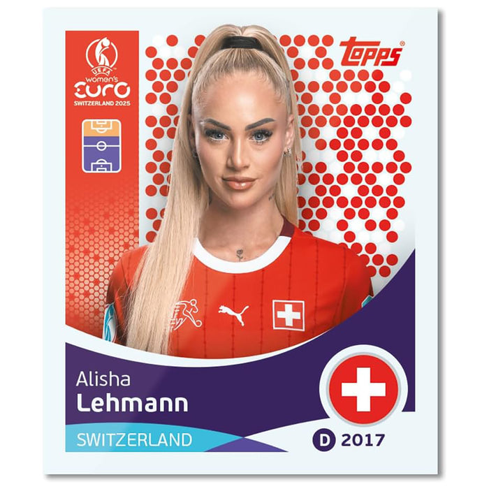Topps UEFA Women's Euro Switzerland-2025 Sticker Collection Pack