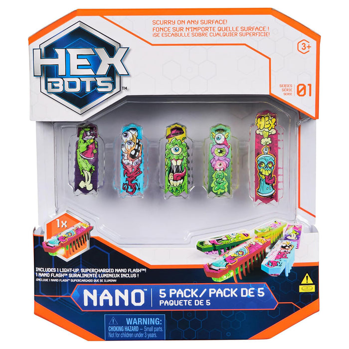 HEX BOTS Nano 5 Pack Series 01 Robot Bugs