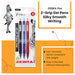 Zebra Z-Grip Gel Pen Black, Blue, Red Ink - 3 Pack