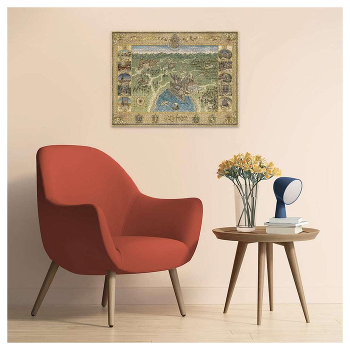 Ravensburger Harry Potter Hogwarts Map 1500 Piece Jigsaw Puzzle
