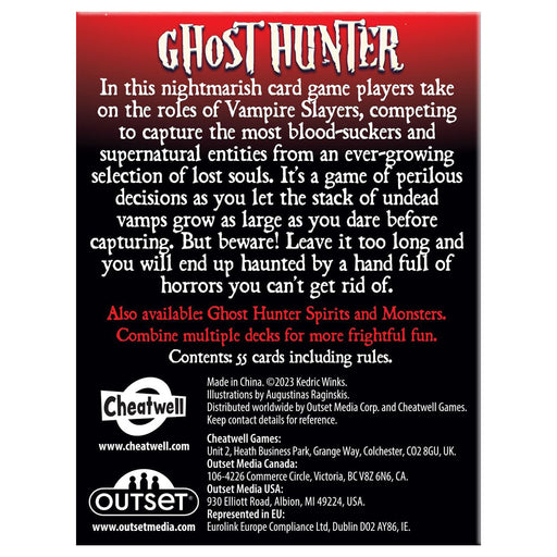 Ghost Hunter Vampires Card Game