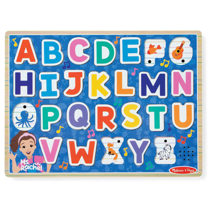 Melissa & Doug Ms. Rachel Wooden Phonics Alphabet Sound Puzzle