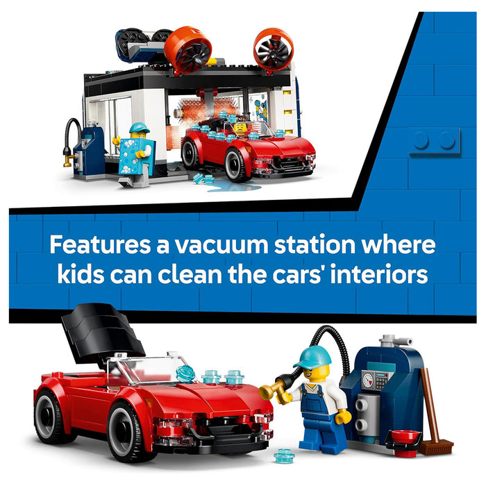 LEGO City Drive-Through Car Wash Building Set