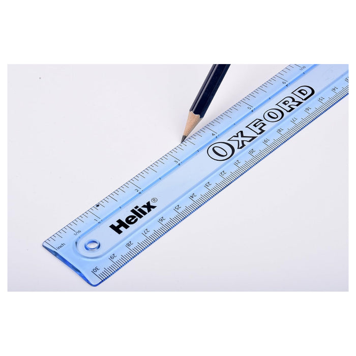 Helix Oxford Shatter Resistant Ruler 30cm