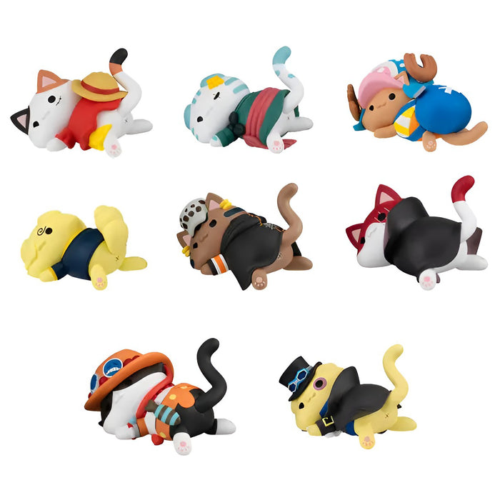 Mega Cat Series One Piece Nyan Piece Nyan! Petari! Stick-On Figure (styles vary)