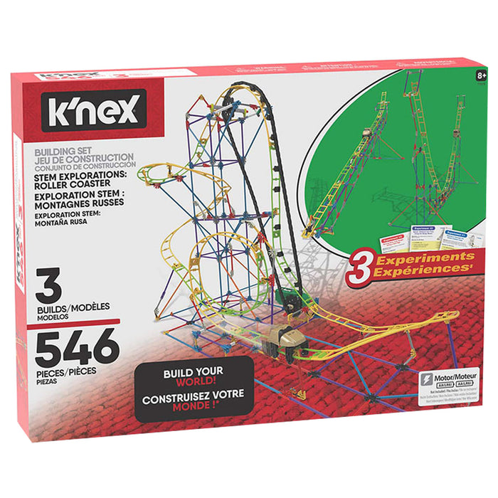 K nex STEM Explorations Roller Coaster 3 Model Building Set Booghe k-nex-stem-explorations-roller-coaster-3-model-building-set-booghe