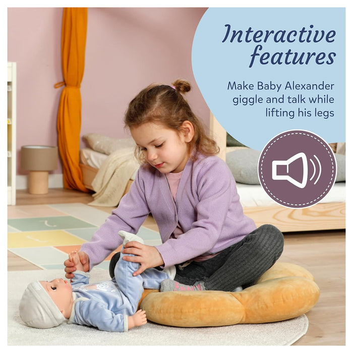 Baby Annabell Interactive Alexander 43cm Doll