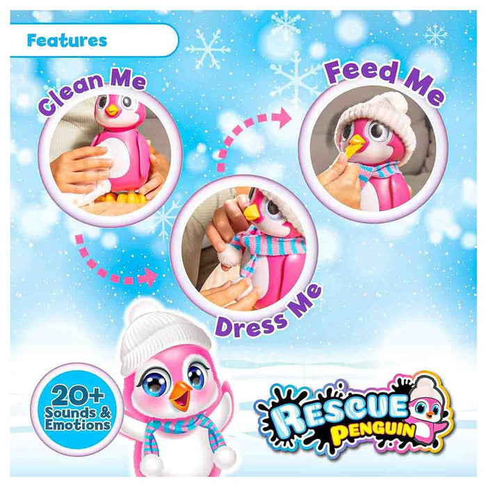 Rescue Penguin Interactive Pet Pink
