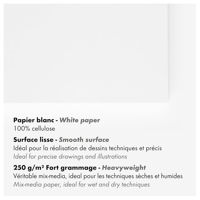 PaintON White Smooth Pad A5 25sh 250g