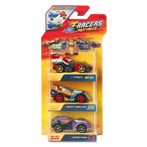 T-Racers Mix 'N Race Cars - T-Force - Boost Wrecker - Super Punk (3 Pack)
