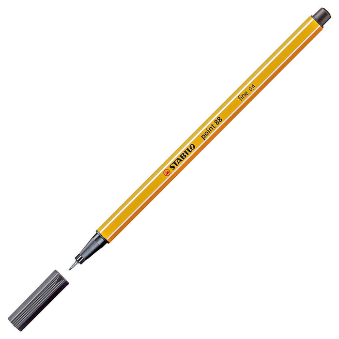 STABILO point 88 fineliner Pens Black Blue Red (3 Pack)