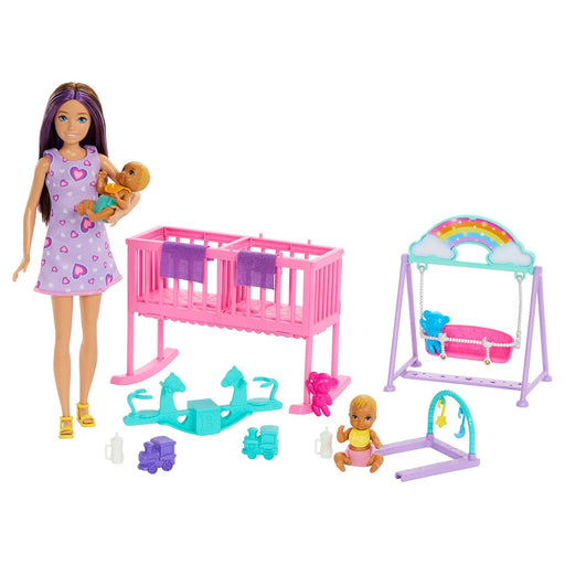 Barbie Skipper Babysitter Doll With Twin Nursery Playset