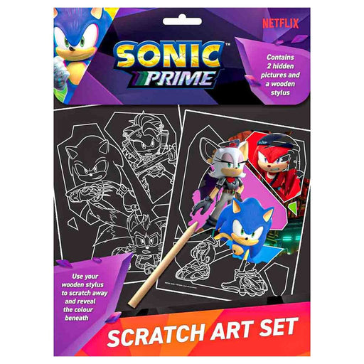 Sonic Prime Scratch Art Set